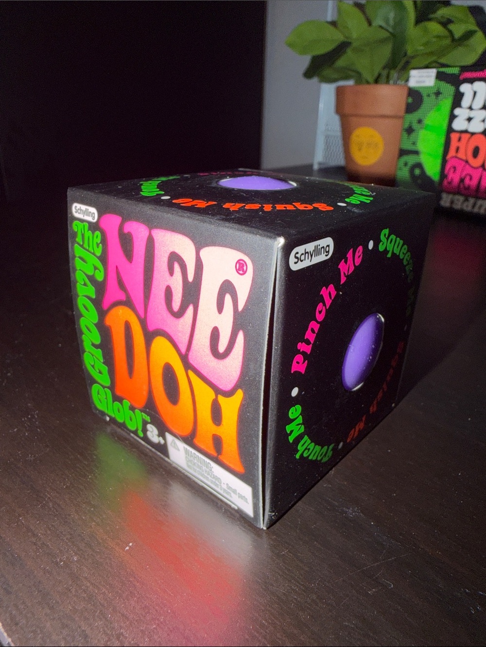 Schylling Groovy Glob  NeeDoh Squeezy Stress Ball Toy - Purple Authentic